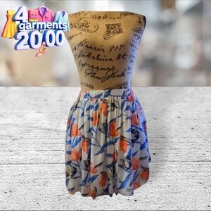 Old Navy floral lined skirt size S